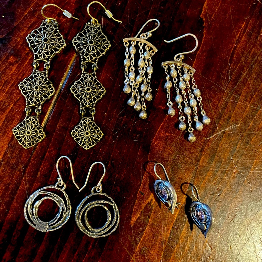 4 pairs earrings